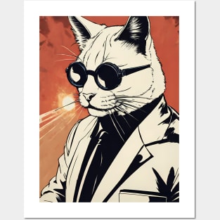 Mafia cat Posters and Art